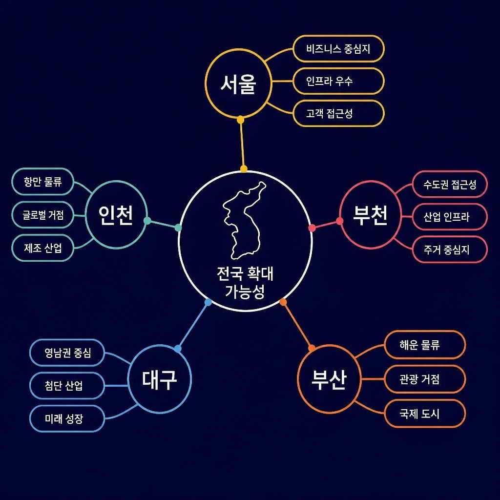 지역별 키워드 확장 구조